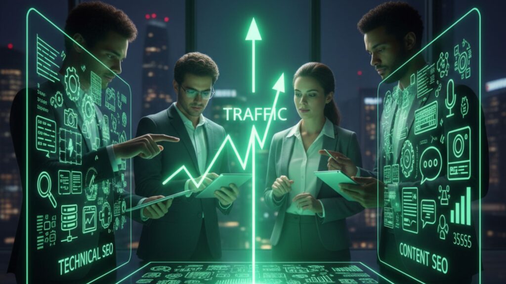 technical seo vs. content which really impacts traffic